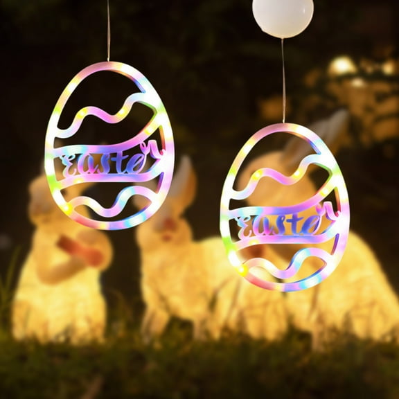 Goattoy Easter Egg Lights,Easter Decorations for Indoor Home,Bedroom,Office,Colorful Easter Eggs Party Supplies,Clearance Sales,Holiday Gifts for Kids,Girls,Friends