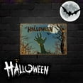 thumbnail image 1 of Goattoy Halloween Retro Tin Signs Vintage Metal Sign Iron Painting For Wall Decor 12 X 8 INCH Halloween Decoration, 1 of 1