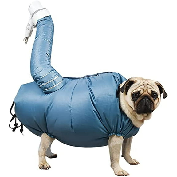 Goaxuzt Dog Drying Coat Portable Pet Quick Dry Bag Grooming Accessories Use with Hair Dryer for Dogs and Cats, L