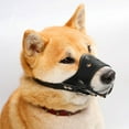 thumbnail image 1 of Goaxuzt Dog Muzzle for Medium Large Dogs Adjustable Breathable Soft Leather Muzzle For Biting, L Black, 1 of 10