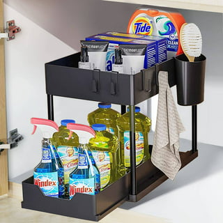 Madesmart 2-Tier Organizer Bath Collection Slide-Out Baskets with Handles