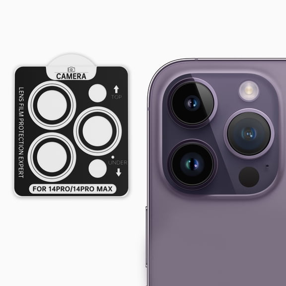 Goaxuzt iPhone Camera Lens Protector for iPhone 14 Pro 14 Pro Max Shockproof Screen Cover Film, Clear