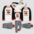 thumbnail image 1 of Gobbe Til You Wobble Turkey Matching Pajamas , Thanksgiving Pajamas Family, Turkey Thanksgiving Pjs With Dog, Size NB - Men 6XL, 1 of 7