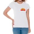 thumbnail image 1 of Gobble Cute Turkey Women Shirt - S M L XL 2XL 3XL - Funny Thanksgiving Tshirts for Women Holiday Graphic Tee Gift, 1 of 2