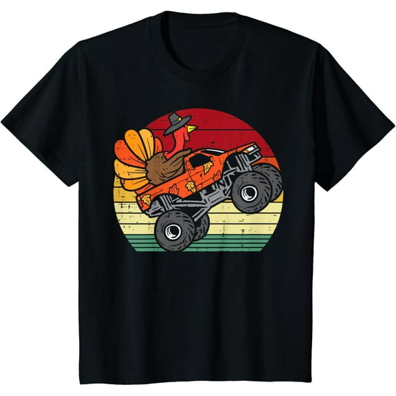 Gobble Dino Dab Turkey Toddler Boys Fall Thanksgiving Tee