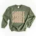 thumbnail image 1 of Gobble Gobble Block Distressed - Women's Graphic Sweatshirt, 1 of 15
