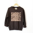 thumbnail image 1 of Gobble Gobble Block Distressed - Women's Graphic Sweatshirt, 1 of 15