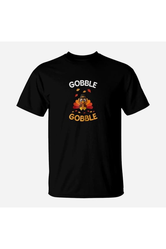 Gobble Gobble Cute Turkey Day Thankful TShirt