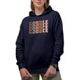 thumbnail image 1 of Gobble, Gobble, Gobble, Gobble Til You Wobble, Thanksgiving Day Merch Gift, Navy Blue Hooded Sweatshirt or Hoodie, Medium, 1 of 5