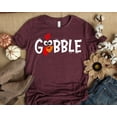 thumbnail image 1 of Gobble Gobble Thanksgiving Shirt Thanksgiving t shirt womens family thanksgiving shirts fu, 1 of 2