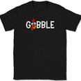thumbnail image 1 of Gobble Thanksgiving Turkey T-Shirt Funny Holiday Dinner Humor Fall Gift Tee - Black, 4XL, 1 of 1