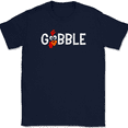 thumbnail image 1 of Gobble Thanksgiving Turkey T-Shirt Funny Holiday Dinner Humor Fall Gift Tee - Navy, 5XL, 1 of 1