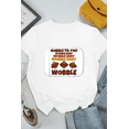 thumbnail image 1 of Gobble Til You Wobble Baby Funny Turkey Thanksgiving Unisex T-Shirt, up to Size 5XL, 1 of 2