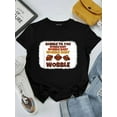 thumbnail image 1 of Gobble Til You Wobble Baby Funny Turkey Thanksgiving Unisex T-Shirt, up to Size 5XL, 1 of 2