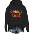 thumbnail image 1 of Gobble Til You Wobble Hoodie Funny Thanksgiving Shirt Thanksgiving Gobble Turkey Men Women Sweatshirts, 1 of 5