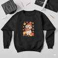 thumbnail image 1 of Gobble Till You Wobble Autumn Turkey Feast Funny Thanksgiving Art Sweatshirt, up to size 5XL, 1 of 2