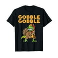 thumbnail image 1 of Gobble Trex Dino Turkey Kids Toddler Boys Thanksgiving Gift T-Shirt, 1 of 5