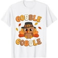 thumbnail image 1 of Gobble Turkey Day Happy Thanksgiving Mens T-Shirt, 1 of 8