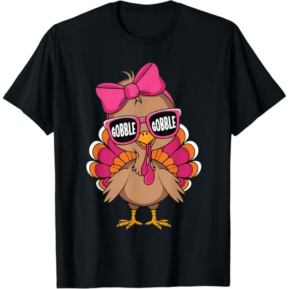Gobble Turkey Day Happy Thanksgiving Toddlers T-Shirt Shirts
