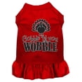 thumbnail image 1 of Thanksgiving Pet Dog  Cat Dress Screen Printed, "Gobble Til You Wobble", 1 of 11