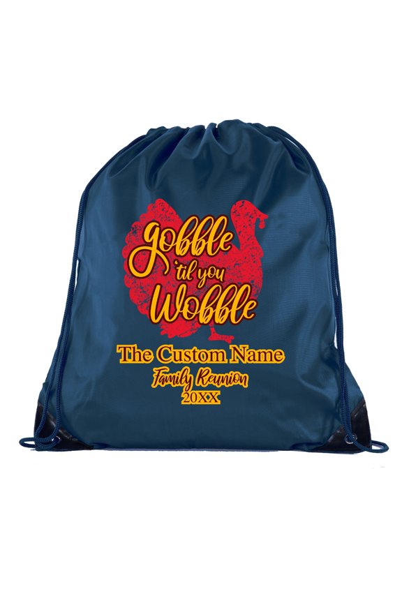 Gobble till you wobble with custom name-Family Reunion Party Favor Bags
