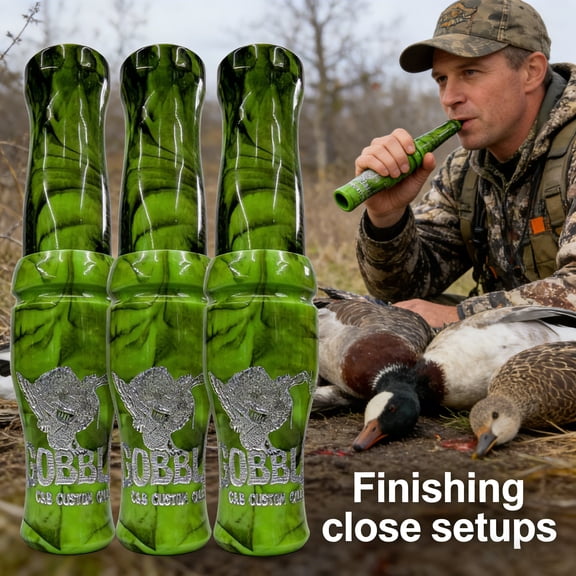 The Gobbler Turkey Call - Hunting Tube Call with Deep Throaty Tone, Loud Rollover Sound Carry, Beginner-Friendly Operation and Hand-Molded Construction for Spring Turkey Hunting