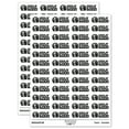 thumbnail image 1 of Gobblin' Good Thanksgiving Turkey Teacher Student School Sticker Set - White - Gloss Finish - 1.25" Mini, 1 of 7
