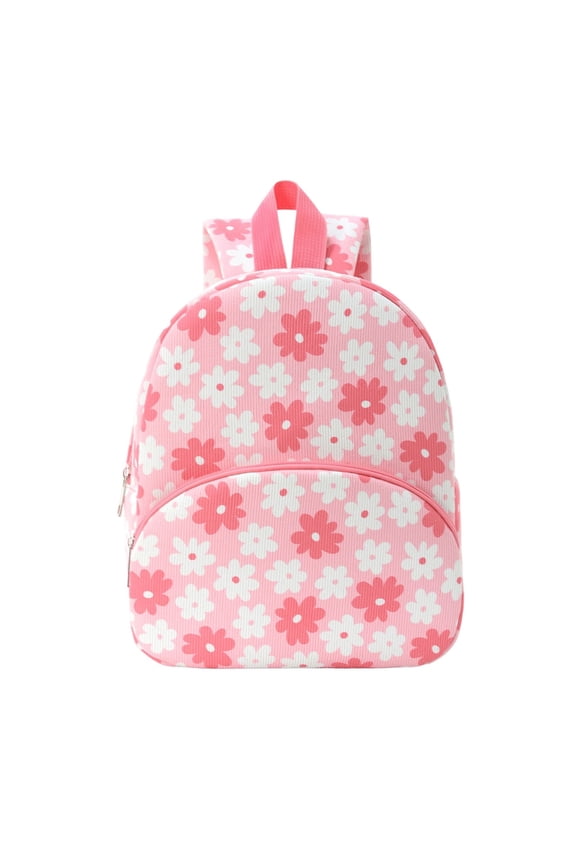 GobdXE Back To School Student Floral Print Daypack Large Single Main Zipper Compartment Unisex Mini Backpack Size:One Size