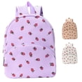 thumbnail image 1 of GobdXE Back To School Student Fruit Strawberry Print Daypack Large Single Main Zipper Compartment Unisex Mini Backpack Size:One Size, 1 of 4