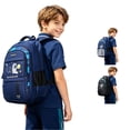 thumbnail image 1 of GobdXE Back To School Unisex Student Astronaut Space Print Backpack Multi Pocket Water Resistant Daily Daypack Size:Small Size, 1 of 5