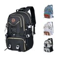 thumbnail image 1 of GobdXE Back To School Unisex Student Solid Multi Strap Tactical Backpack Large Capacity Water Resistant Daypack Size:One Size, 1 of 9