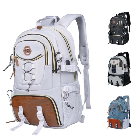 GobdXE Back To School Unisex Student Solid Multi Strap Tactical Backpack Large Capacity Water Resistant Daypack Size:One Size