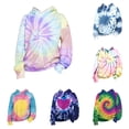 thumbnail image 1 of GobdXE Boys and Girls Tie Dye Long Sleeve Pullover Hoodie Casual Sweatshirt with Front Pocket 2-3 Years, 1 of 3