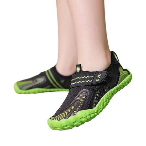 GobdXE Kids Water Shoes Barefoot Non Aqua Swim Shoes for Beach Pool Hiking Snorkeling Color:Black,Size:1