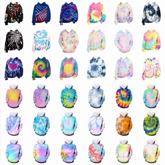 GobdXE Tie Dye Boys Hoodie Long Sleeve Hooded Pullover Casual Sweatshirt Purple,11-12 Years