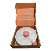 Gobe Kids Original Snack Spinner, BPA Free 5 Compartment Snack Container (Coral Pink)