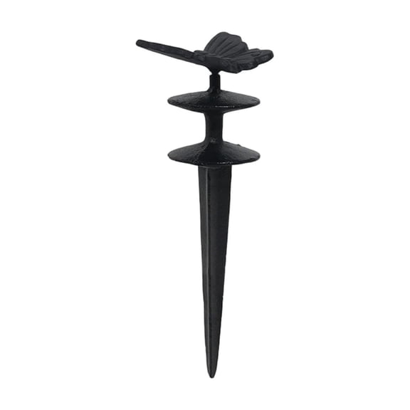 Gobehebe Butterfly Dragonfly Bird Garden Hose Guide Stakes, Decorative Antique Black Cast Aluminum Alloy Hose Guides, Plant Protector for Lawn Yard Flower Bed B