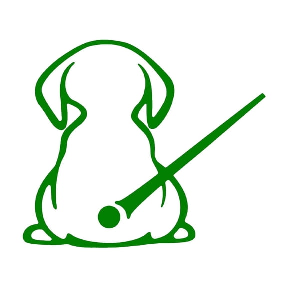 Gobehebe Car Windshield Window Decals, Funny Cartoon Puppy Dog Moving Tail Stickers, Auto Decoration Waterproof Cute Animal Tail Wiper Sticker For Suv Truck Green