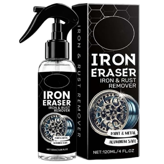 Gobehebe Iron Eraser Rust Remover Spray,Iron Eraser Powder Remover Spray for Car Wheels and Paint for Automotive Surface