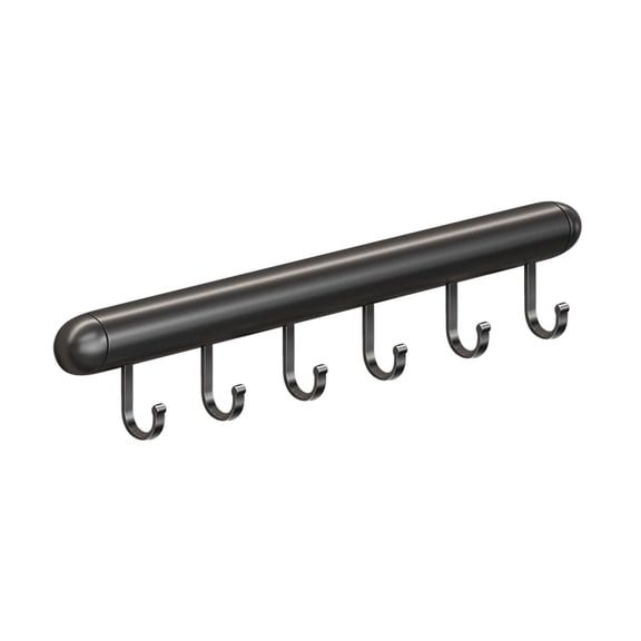 Gobehebe Kitchen Hooks Space Aluminum Hanging Rack Organize Kitchen Utensil S Hook For Towel Spoon Coats Bathrobe Bbq Wall Mounted Hanger 11.81In