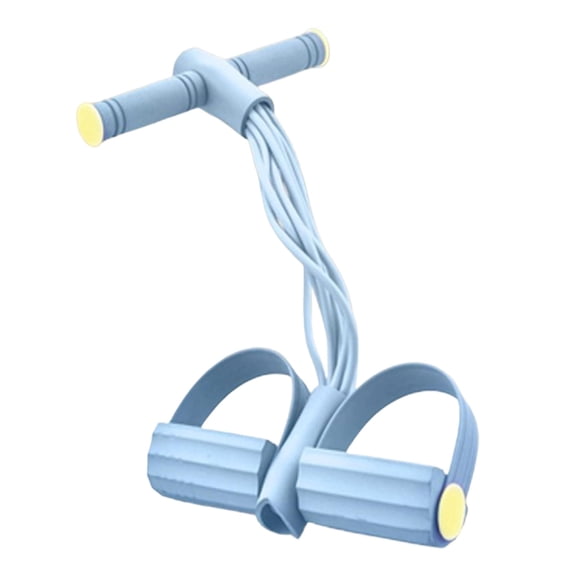 Gobehebe Multifunction Tension Rope With Elastic Resistance Bands Pedal Resistance Band For Abdomen Waist Arm Leg Stretching & Fitness Training Blue
