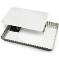 thumbnail image 1 of Gobel Rectangular Tart Mold 8" x 11-1/4" x 1" Deep with Loose Removable Bottom, 1 of 2