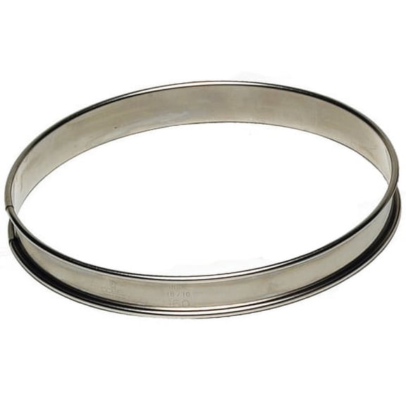 Gobel Round Tart Ring 3/4" High, Stainless Steel 120mm (4-3/4")