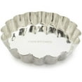 thumbnail image 1 of Gobel Tinned-Steel Fixed-Bottom Fluted Tartlette Mold 193570, 4", 1 of 4