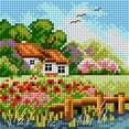 thumbnail image 1 of Gobelin canvas for halfstitch without yarn Four Seasons - Summer 2588D, 1 of 4