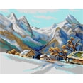 thumbnail image 1 of Gobelin canvas for halfstitch without yarn after Edward Theodore Compton - Winter Landscape 3241H, 1 of 4