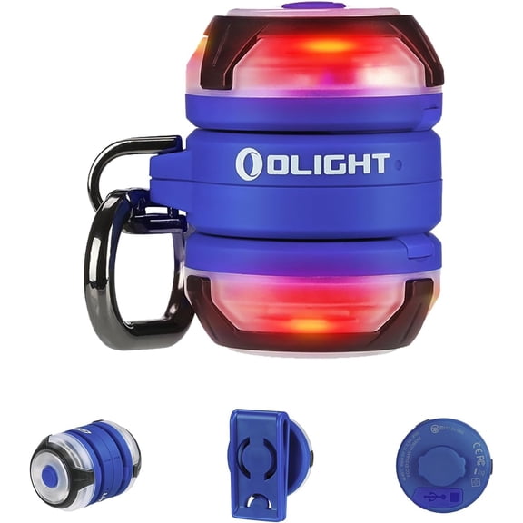 Gober 2 afety Light, High Viibility Beacon LED with 6 Color etting and 4 Lighting Mode, UBC Rechargeable Flahing Warning Clip for Running, Cycling, Camping, Dog Walking(Blue)