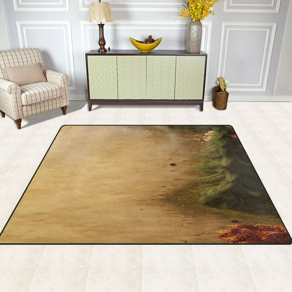 Gobi Desert 80''x58'' Extra Large Plush Memory Foam Rug, Soft, Absorbent, Non Slip