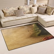 Gobi Desert Soft Polyester Area Rug 31x20, Non Slip, Memory Foam, Water Absorbent