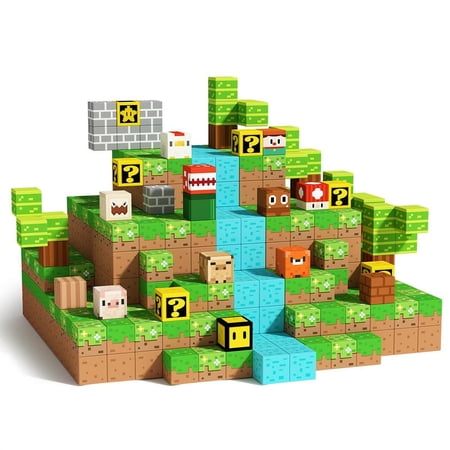 GobiDex 200 Pcs Game-Based Magnetic Blocks Building Toys STEM Educational Construction Set for Kids Ages 3+, Sensory Learning Gift for Boys, Girls